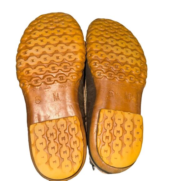 Vtg L.L. Bean Duck Boot Men\'s Size 6 M Brown Leather Maine Hunting Shoes main image 4
